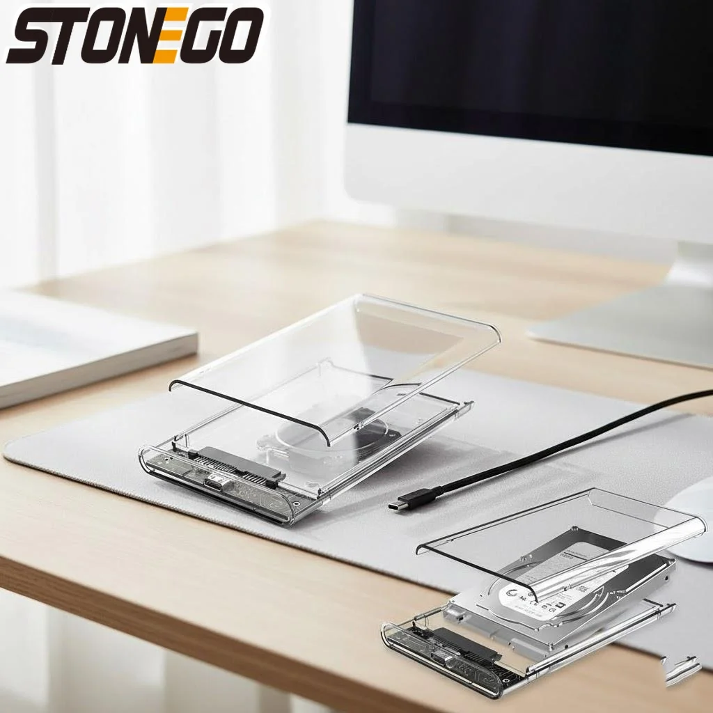 

Корпус для SSD/HDD USB 3.1 SATA, прозрачный, 7 мм/95 мм, без инструментов, совместим с Win/Mac/Linux