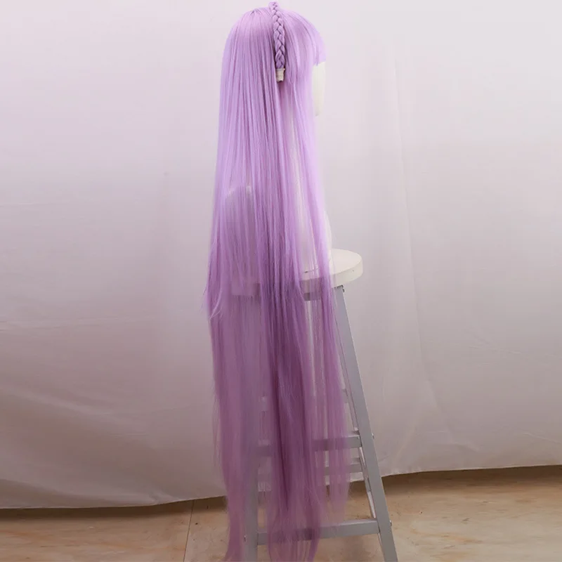 Peruka do cosplayu FGO/Fate Sakura Tohsaka w kolorze jasnoniebieskim i fioletowym z prostymi włosami
