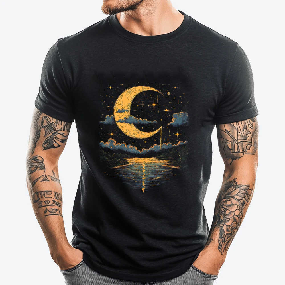 

Boho Aesthetic Hippie Celestial Vintage Half Moon Water Tee Shirt Items Lowest Prices Men's Clothing 2025 Geek