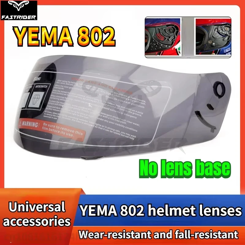YEMA-lente transparente para casco, visera colorida, accesorios para casco, 802