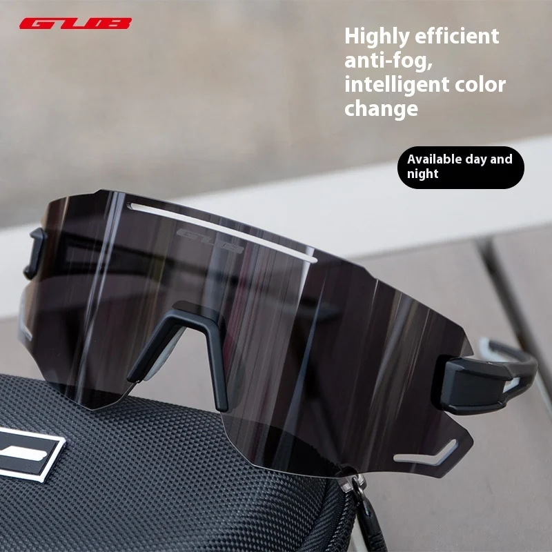 

GUB 6300PRO Transparent Color Changing Anti Fog Riding Glasses Windproof Day and Night Goggles