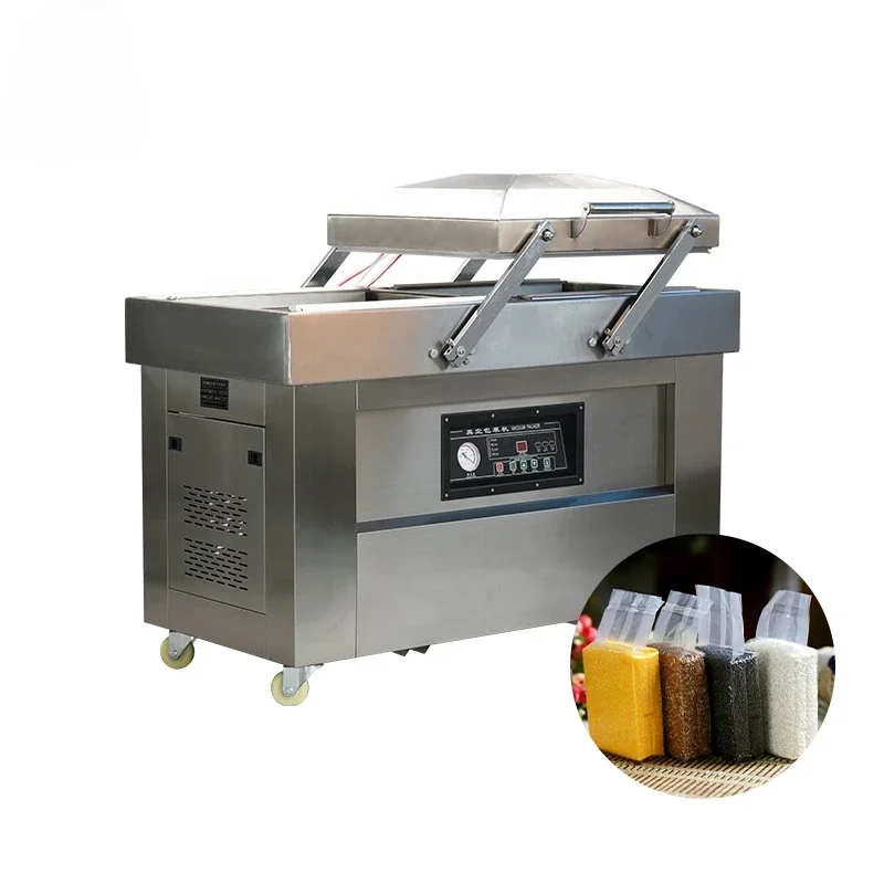 DZ400/500/600 Manufacturers Cheap Price Automatic Commercial Food Vertical Sealing Sealer Double Chamber Vacuum Packing Machine