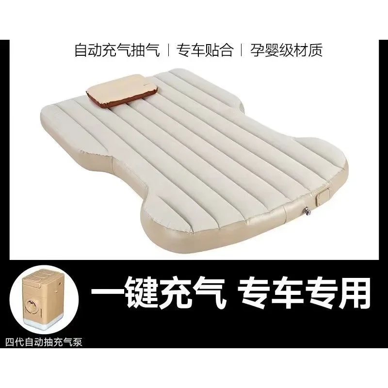 Car Inflatable Mattress Portable Camping Sleeping Pad Vehicle Air Cushion For Auto Rear Seat Rest Outdoor Road Trip