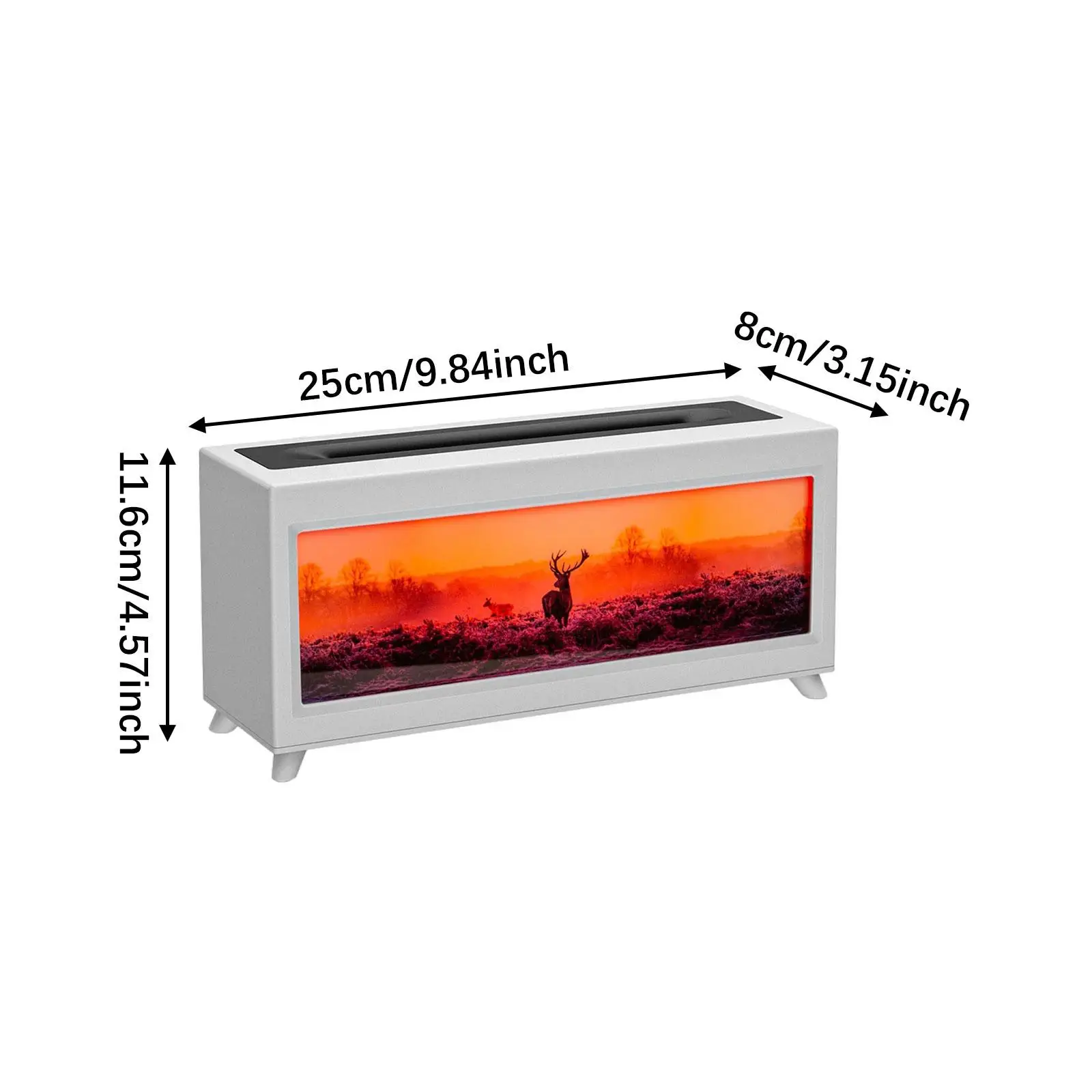 Humidificador para chimenea, decoración del hogar, regalo de cumpleaños con temporizador, difusor de aceites esenciales de 220ml para sala de estar, Hotel, hogar, oficina y dormitorio