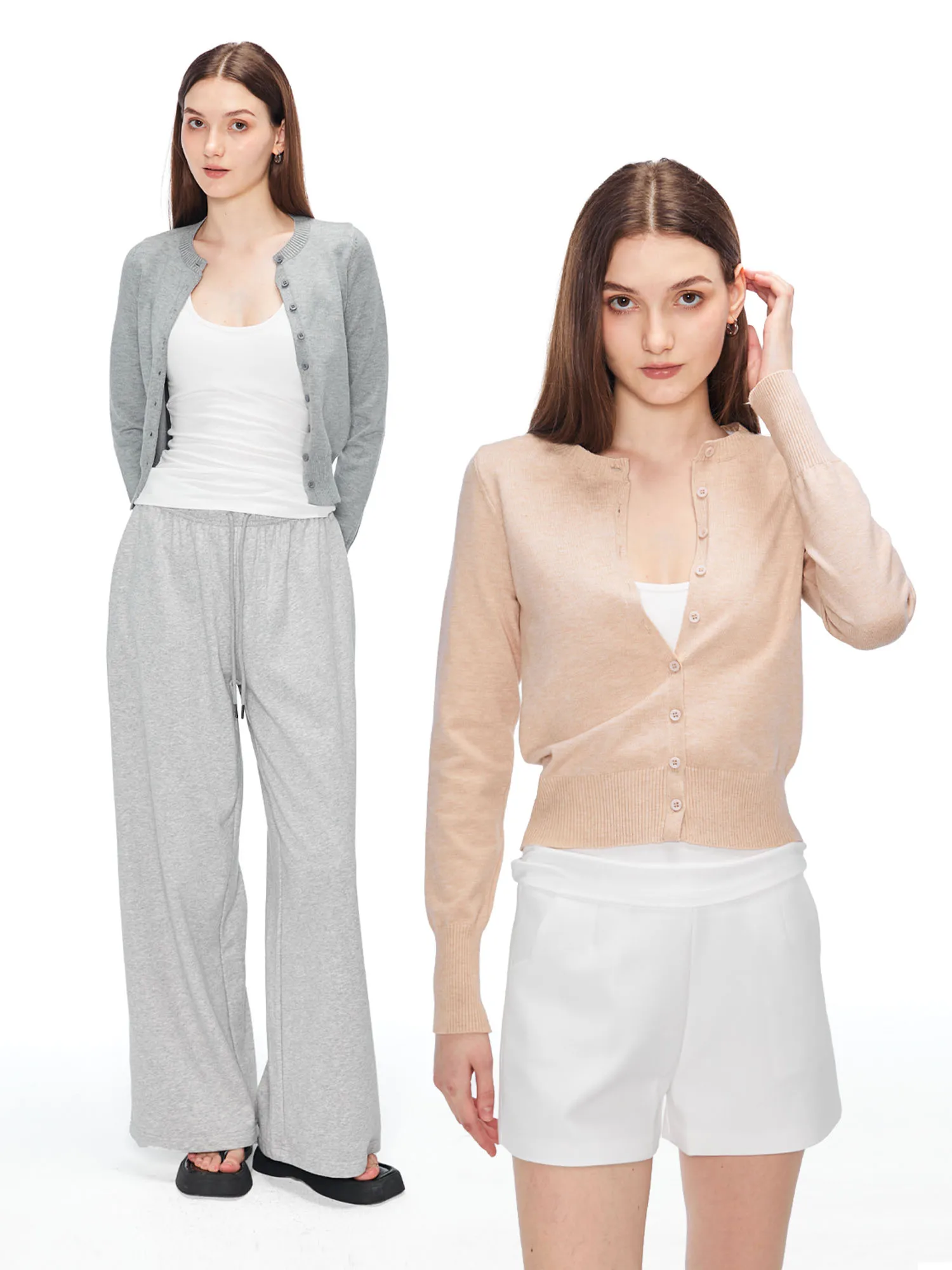 

American Sle Simple Knitted Cardigan Long Sve Slim Fit ort Jaet Women Casual Comfortable Breathable Cotton Outerwear