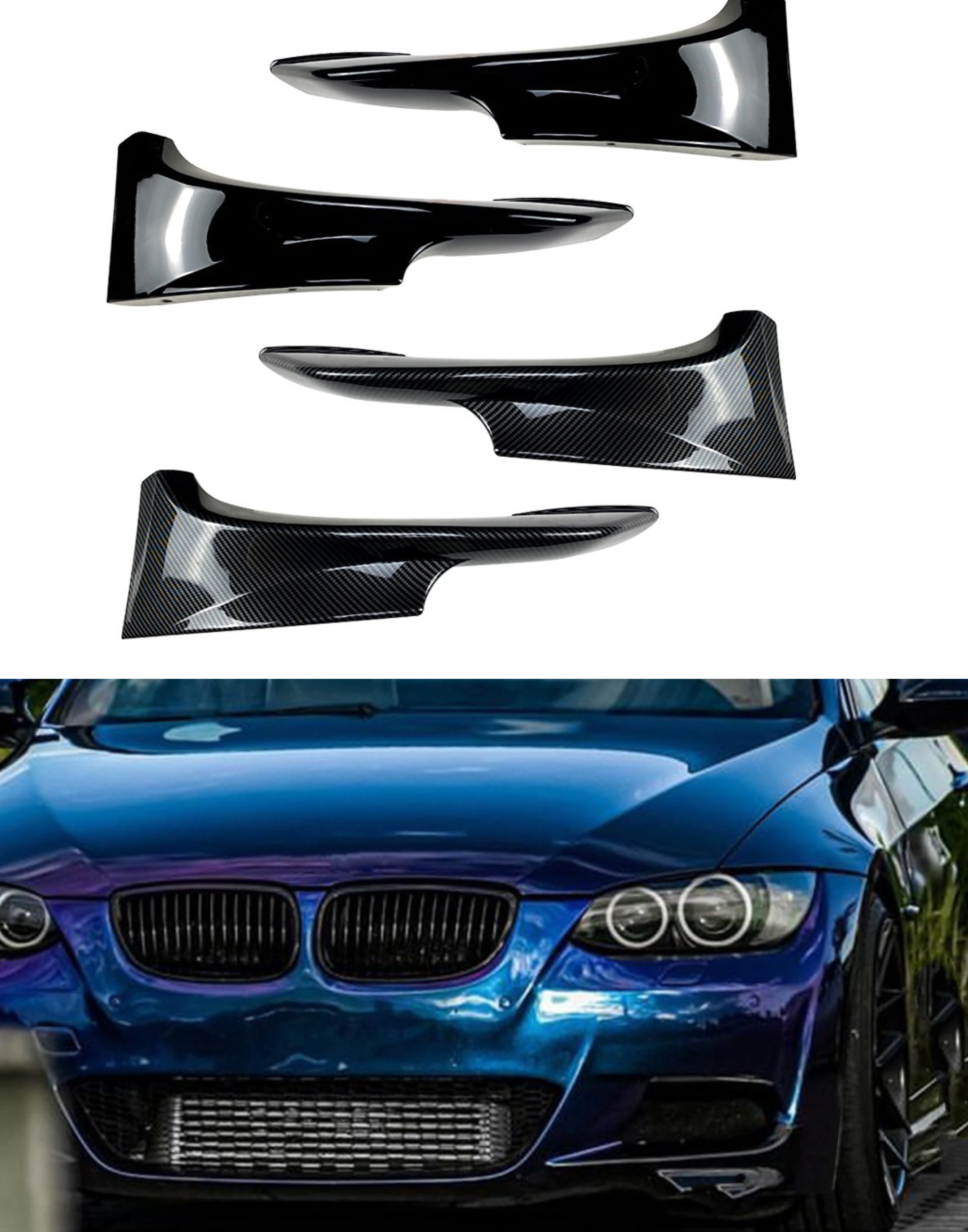 

Front Bumper Splitters Lip Spoiler For BMW 3 Series E92 E93 2006-2009 2010-2013 Splitter Exterior Tuning