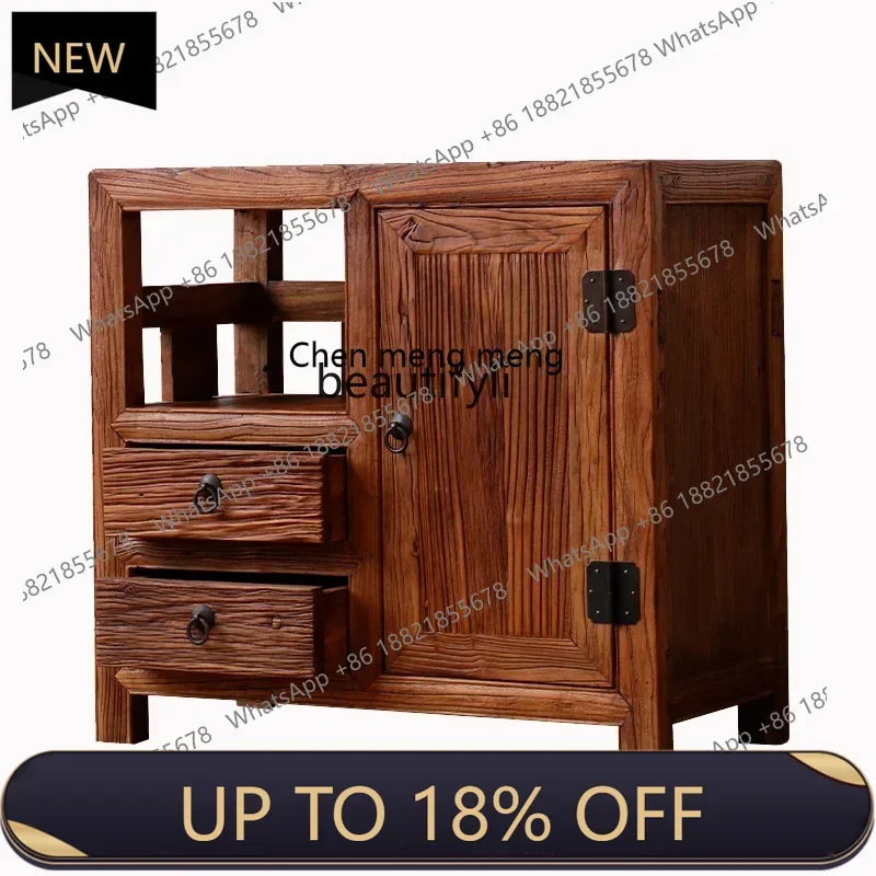 

P178 Tea Cabinet Solid Wood Office Living Room Tea Table Side Table Mobile Teaware Shelf Tea Room Locker