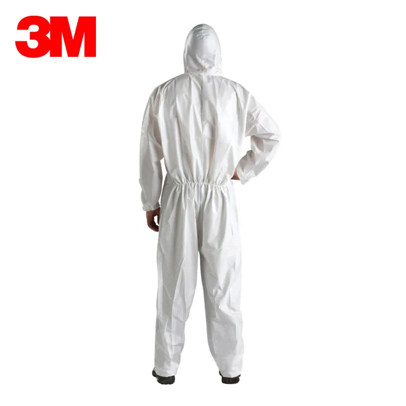 3M 4510 Hooded One-Piece Protective Clothing   Anti-Particulate Liquid Spray Pesticide Paint Household Cleaning Clothing