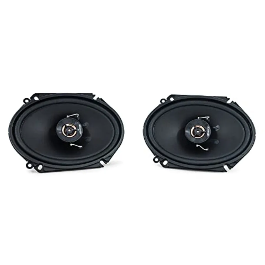 

Road Series car speakers for automotive use, cloth woofer balanced dome tweeter, black, 250W power handling with heavy duty mag