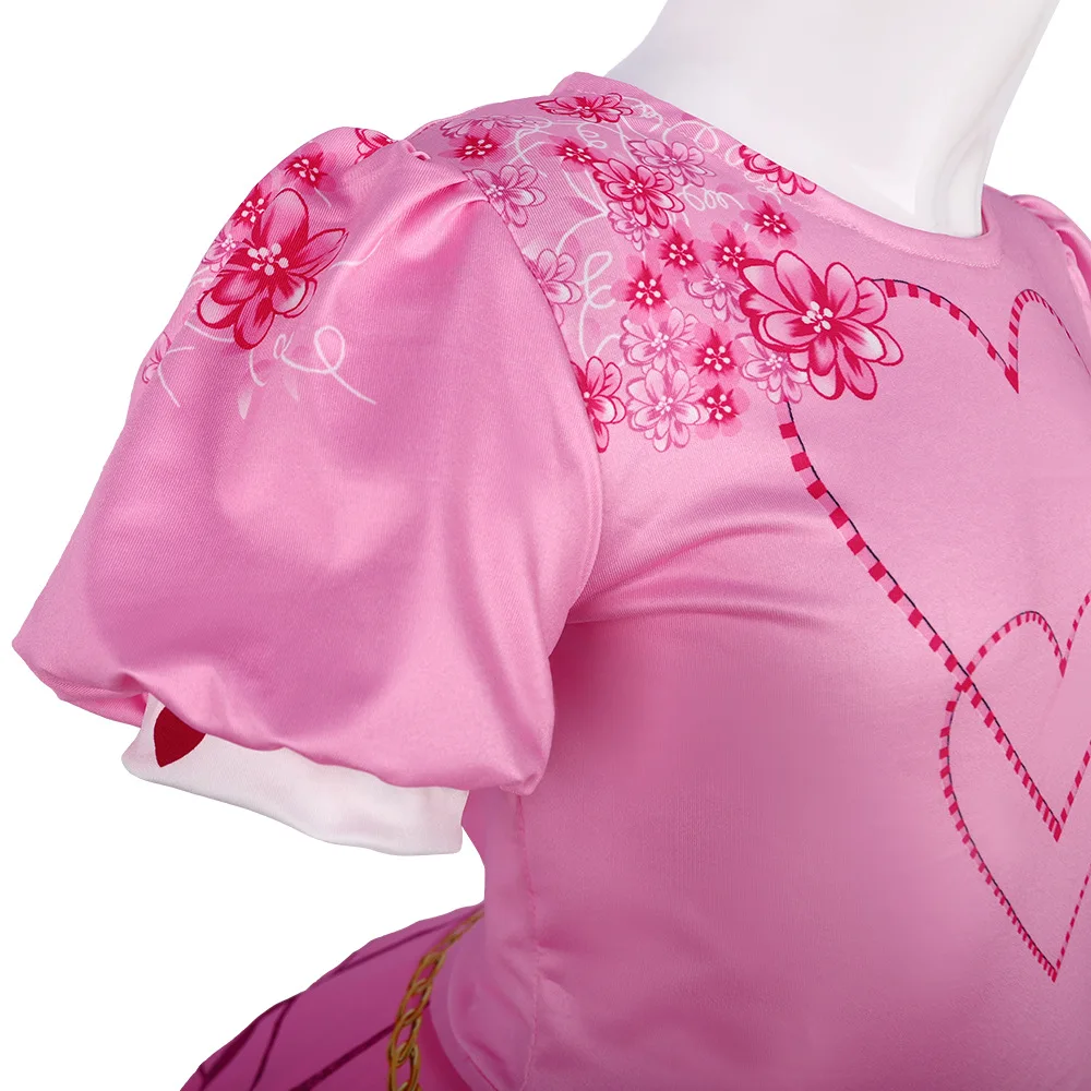 Red Queen Children's loween Princ Dr Costume Performance Abbigliamento Fibra di acetato a T 00% Stage Performance Outfit