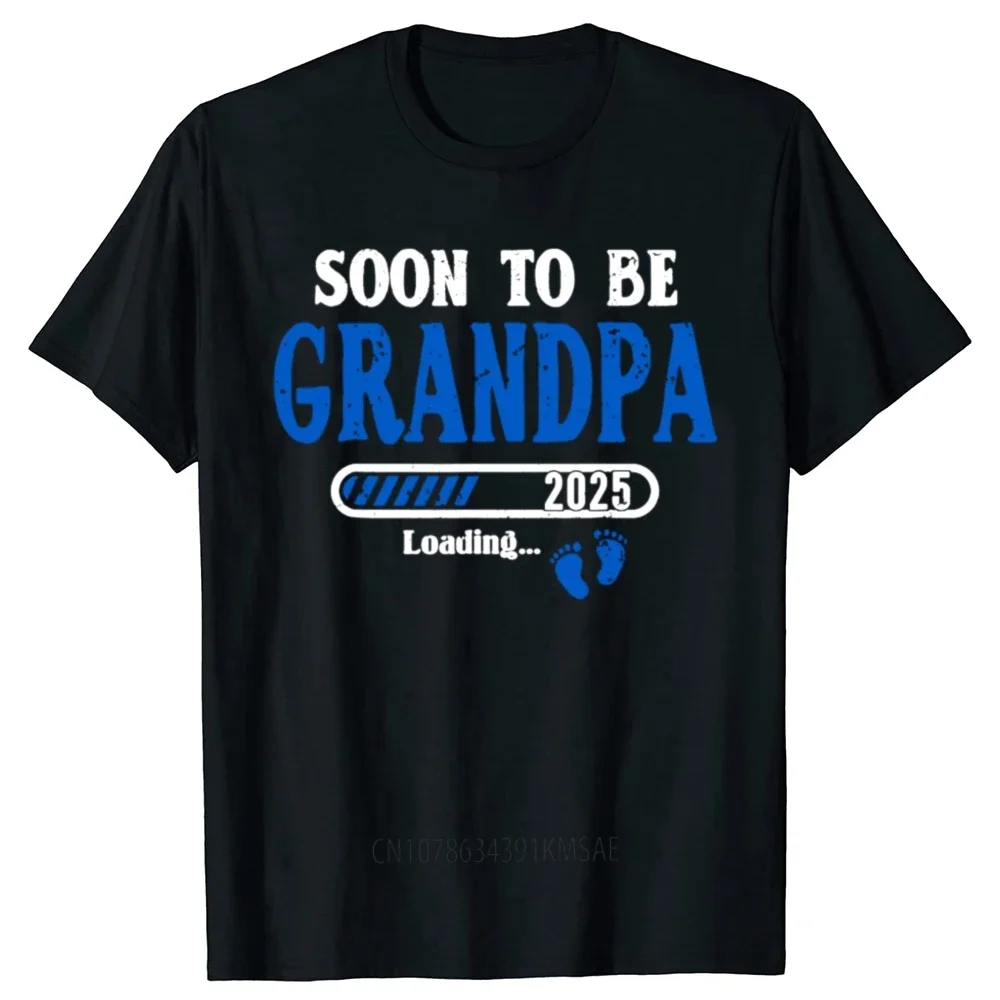 Lustige Soon To Be Opa est.2025 Neue Opa Schwangerschaft T Shirts Streetwear Kurzarm Geburtstag Geschenke T-shirt Herren Kleidung
