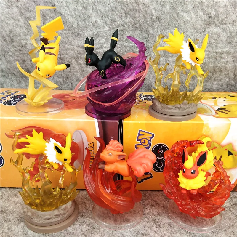 Pokemon Vulpix Pikachu Eevee Psyduck Blind Box Anime Figure Collezionismo Giocattolo Regalo di Natale