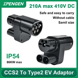 IPENGEN CCS2 To Type2 Adapte Electric Vehicle Charging Connector Portable Electrical Car Devices EV Charger Type 2 Charger