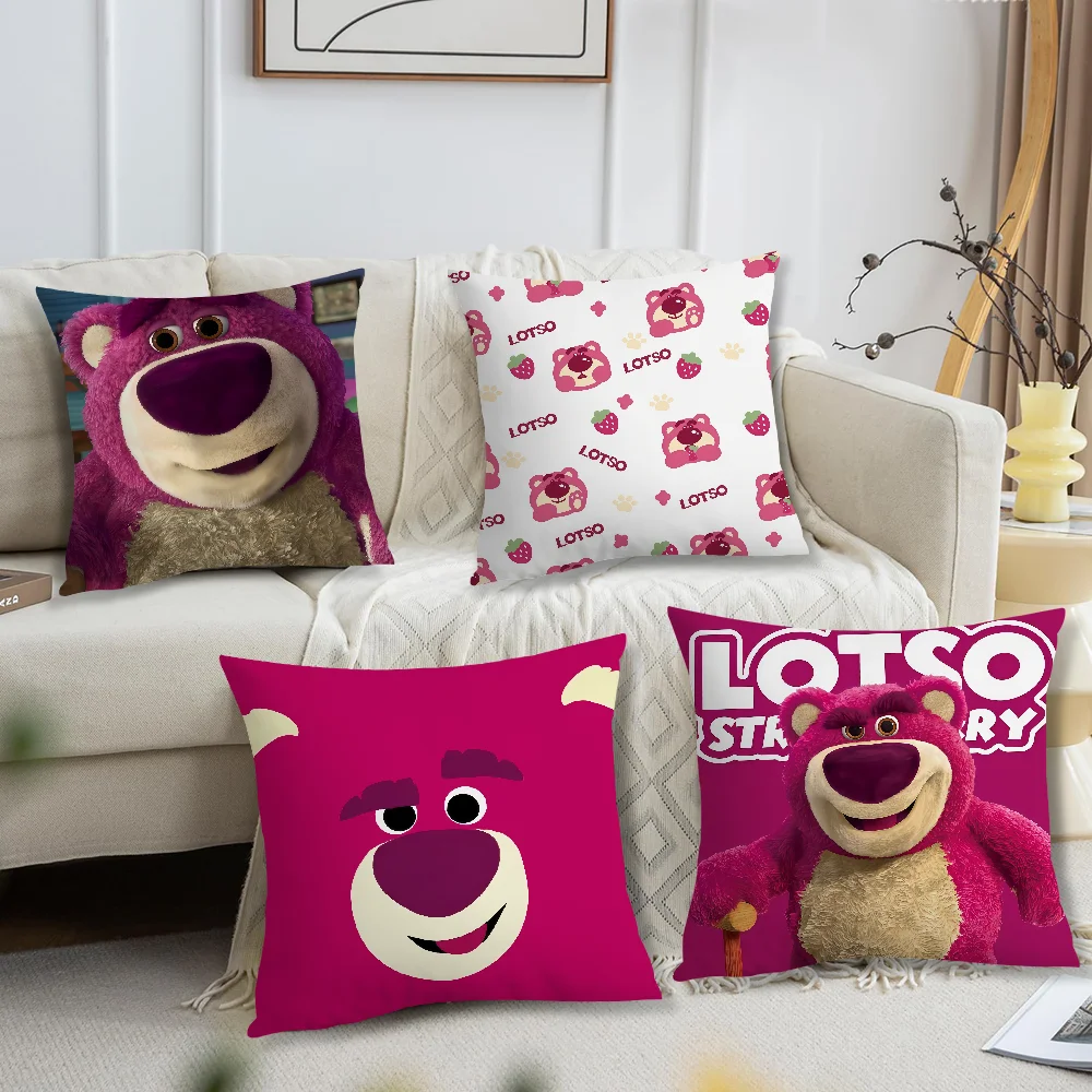 مضحك الكرتون لطيف L-Lotso h-Huggin الدب dn مريحة كيس وسادة ناعم ل أريكة غرفة المعيشة ديكور المنزل أغطية حماية