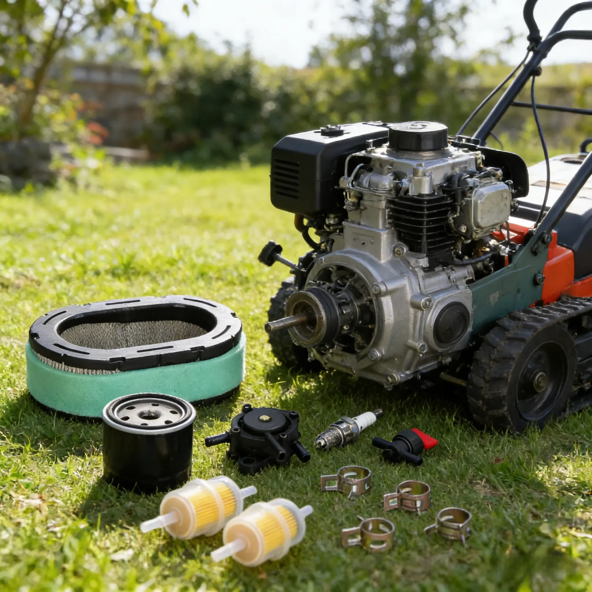 

Комплект из воздушного и масляного фильтров, а также комплект свечей зажигания для двигателей 7000 серии (KT735, KT725, KT730, KT740, KT715, KT610) – аксессуары для садовых инструментов