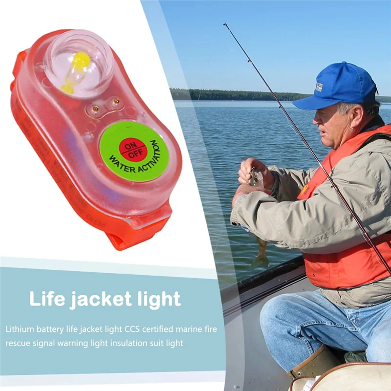 ABSQ-LED Life Jacket Light Locator Life Saving Signal Light Energy-Efficient Waterproof Portable