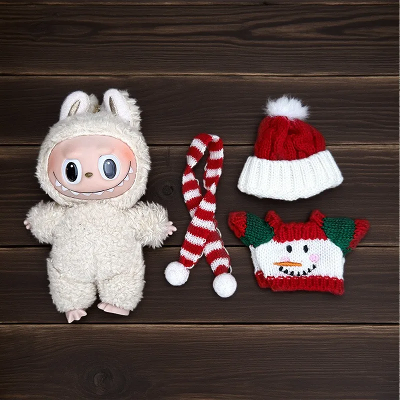 

Labubu Accessories Clothes Suitable for V1 V2 V3 Labubu Christmas Deer Set Labubu Red clothing Christmas Fashion Gift