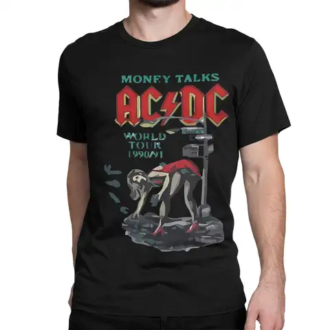 2025 Hot Sale Men Women's T-Shirts AC Rock Band DC Highway To Hell Funny 100% Cotton Tees Short Sleeve T Shirt O Neck Tops Gift