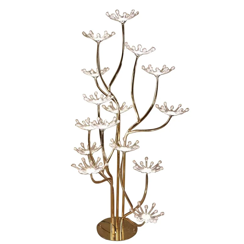 

Iron wedding props Golden branches and jade leaves Road Guide Wedding hall ornament Banquet hall venue layout props