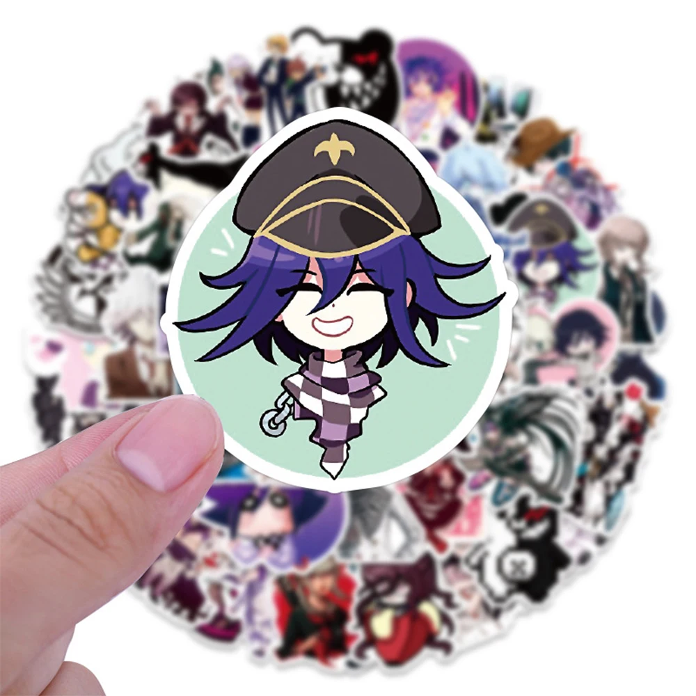 10/30/50pcs Naegi Makoto Kyoko Danganronpa Anime Stickers Byakuya Junko Sticker Motorcycle Laptop Skateboard Phone Cool Decals