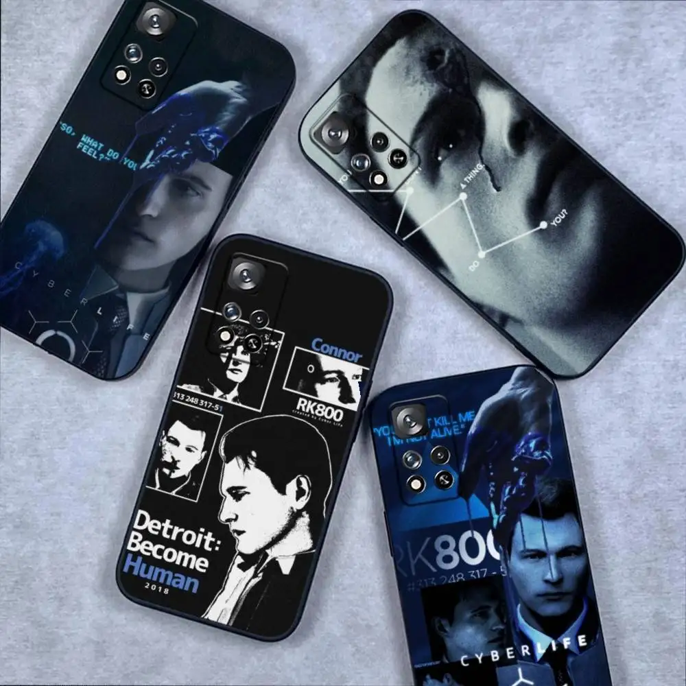 

Game Detroit Become Human Phone Case For Samsung S 25,24,23,22,30,21,10,9,Ultra,Plus,Lite,FE,4,5G Black Soft Case