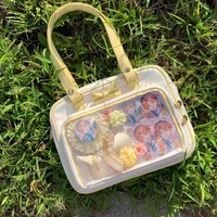 Y2K Cute Bow Ita Bag Girl Transparent Messenger Bag Women Fashion Shoulder Crossbody Bag Ladys DIY Badge Tote Bag Lolita Handbag - Image 3