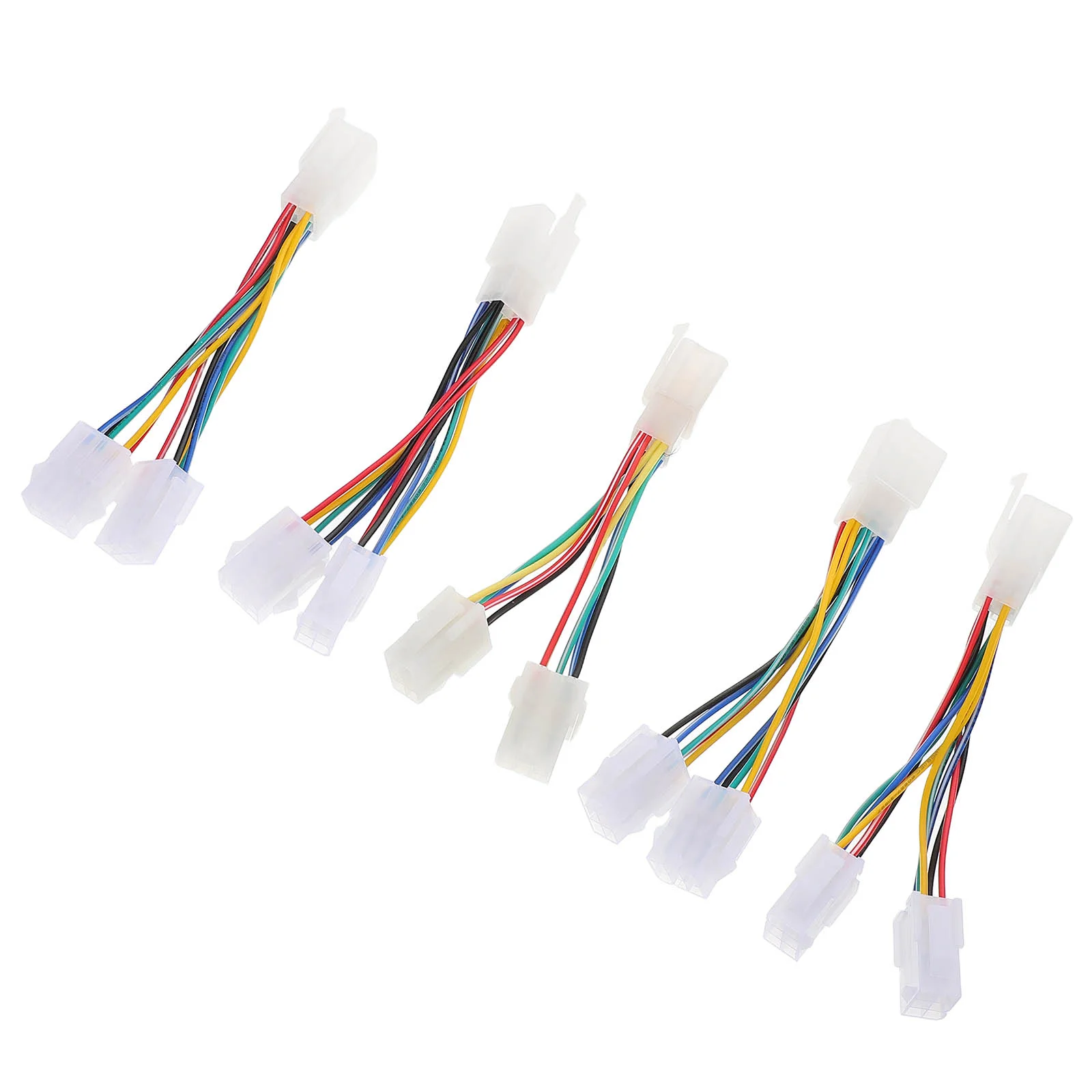 

5 Pcs Electric Vehicle Controller Wire Connectors High Efficiency Motor Conversion PVC Material Easy Install Electric Bike