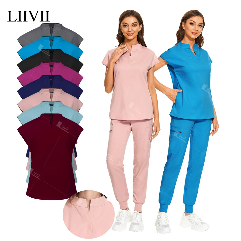 Operating Room Uniform Medical Surgical Uniforms Woman Multicolour Beauty SPA Uniform Work Clothes Dentist Veterinary Scrubs Set