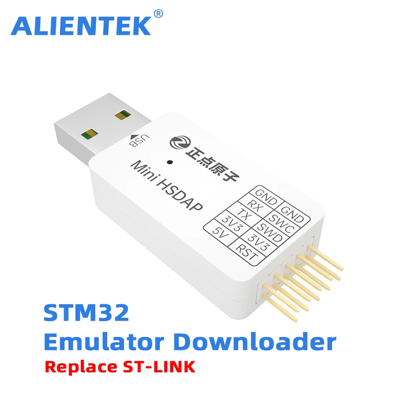 Mini High-speed USB Emulator Debugging STM32 ST-Link V2 Simulator Download With Cover DuPont Cable Programmer Programming