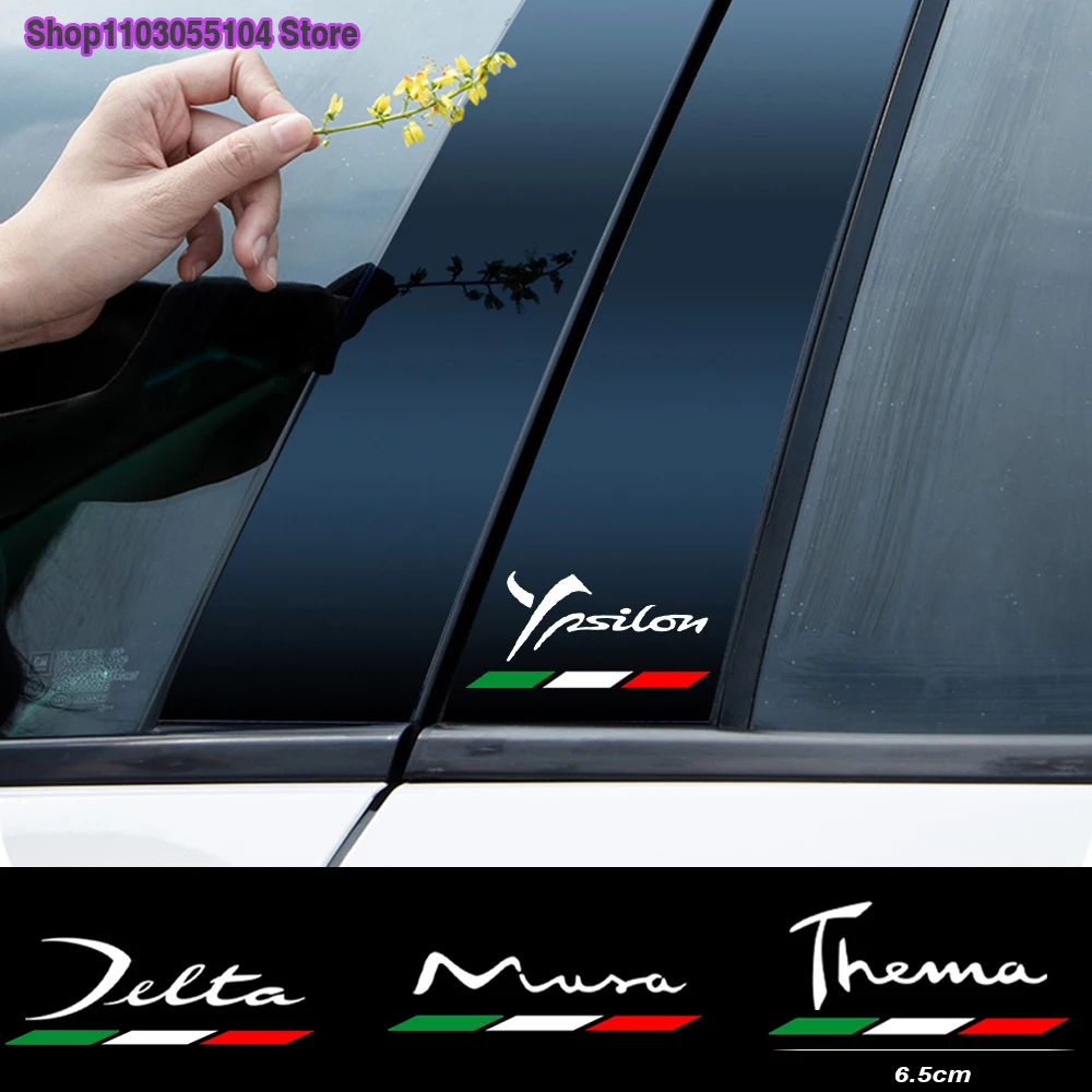

2Pcs Car Body Stickers for Lancia Ypsilon Musa Voyager Delta Thema Vinyl Decals Auto Exterior Accessories