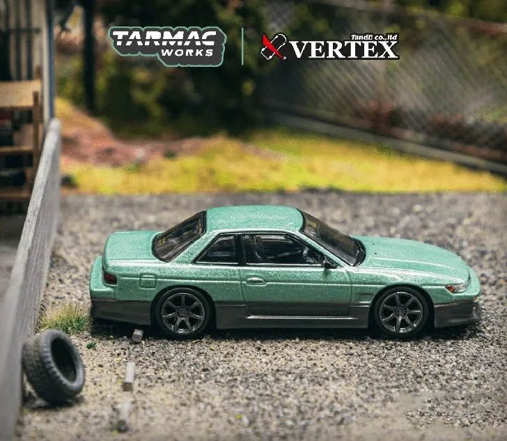 

Tarmac Works TW 1/64 VERTEX Nissan Silvia S13 литая под давлением модель автомобиля из сплава, коллекция игрушек в подарок