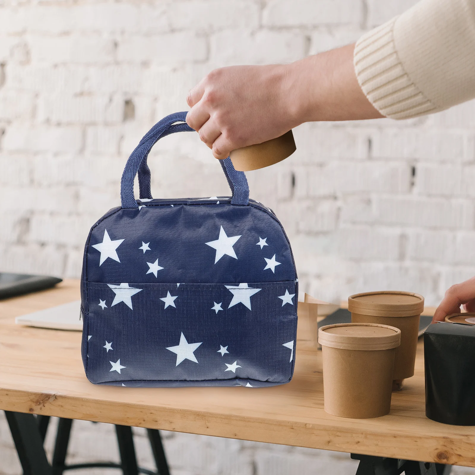 

Insulated Lunch Bag Portable Thermal Food Storage Picnic Work Travel Holder Oxford Cloth Cute Women Large Capacity