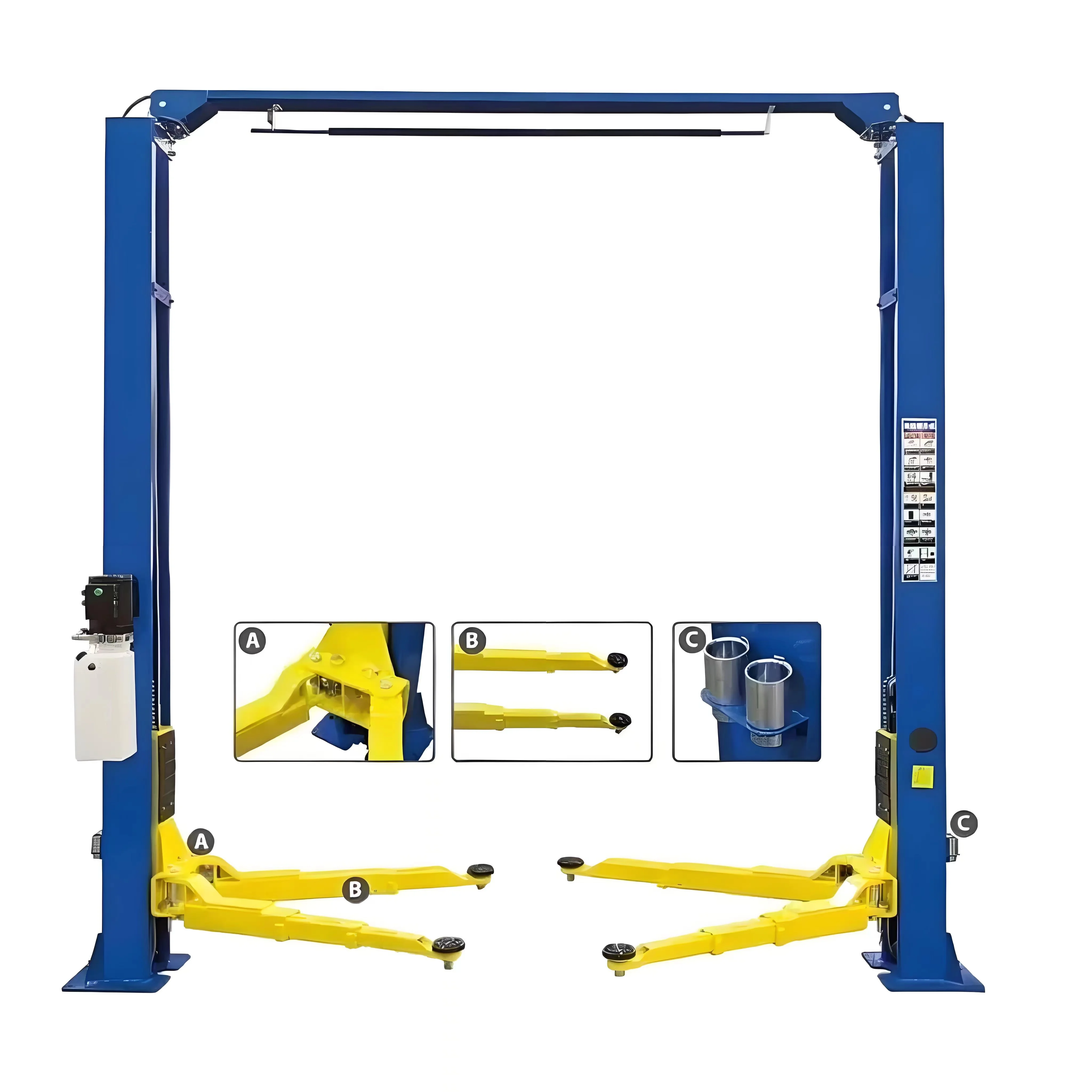 

10000LBS/ 4500kg 1850mm Two Post Car Lift Car Elevator Workshop 2 Pole Car Lift Machine 105mm-1850mm