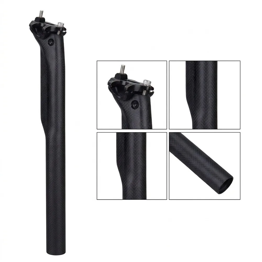 Seat Post Made Entirely from Carbon Fiber for Bicycles Requiring Weight Savings Without Compromising Structural Safety Margins