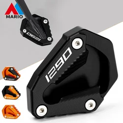 2021 2022 Motorcycle Accessories Kickstand Foot Side Stand Extension Pad Valve Enlarger For KTM 1290 Super Adventure Adv S SAS