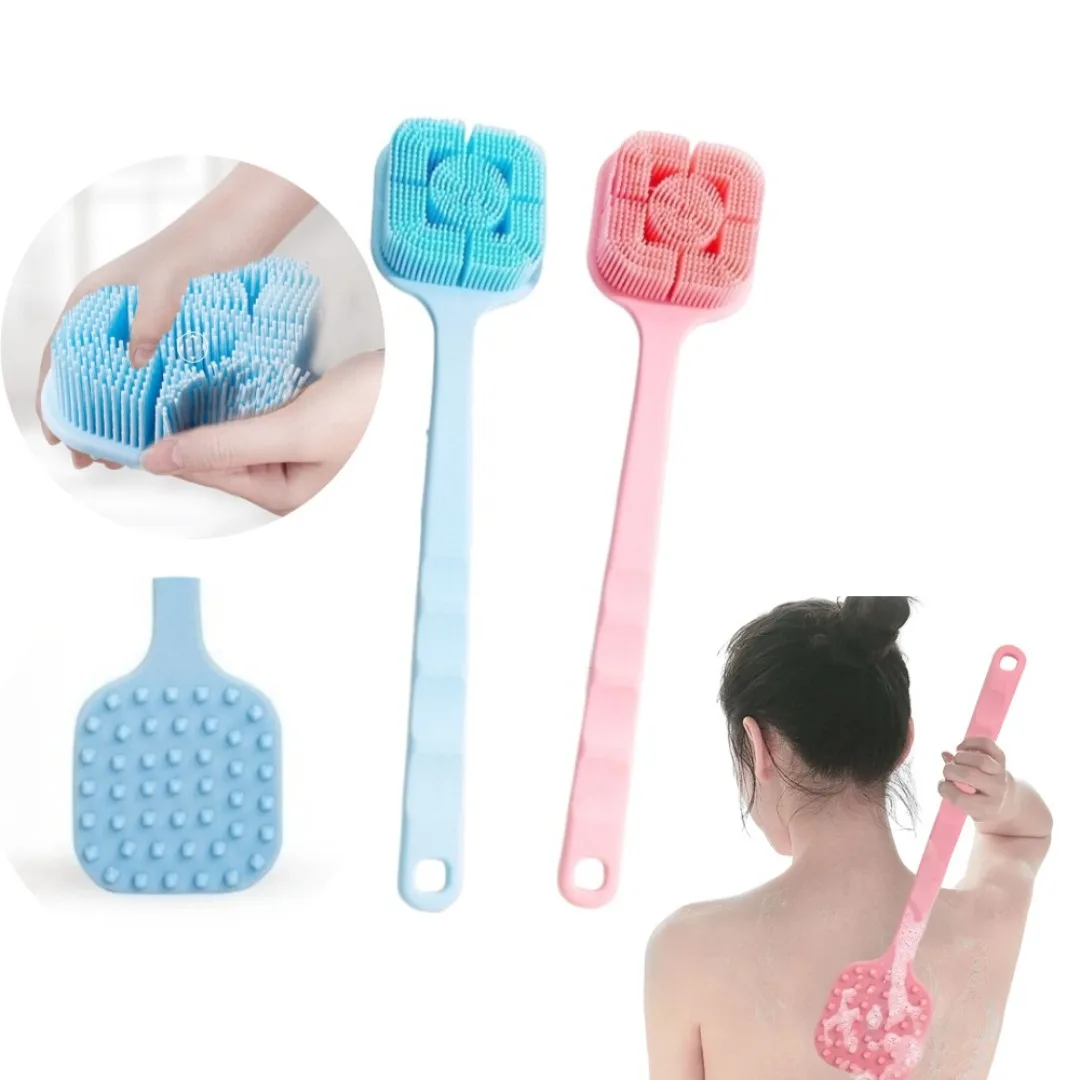 

Мягкий силиконовый скребок для тела, отшелушивающая щетка для ванны и душа, очищающий уход за телом, скребок для спины, массажер для кожи, мытье спины, инструменты для ванны