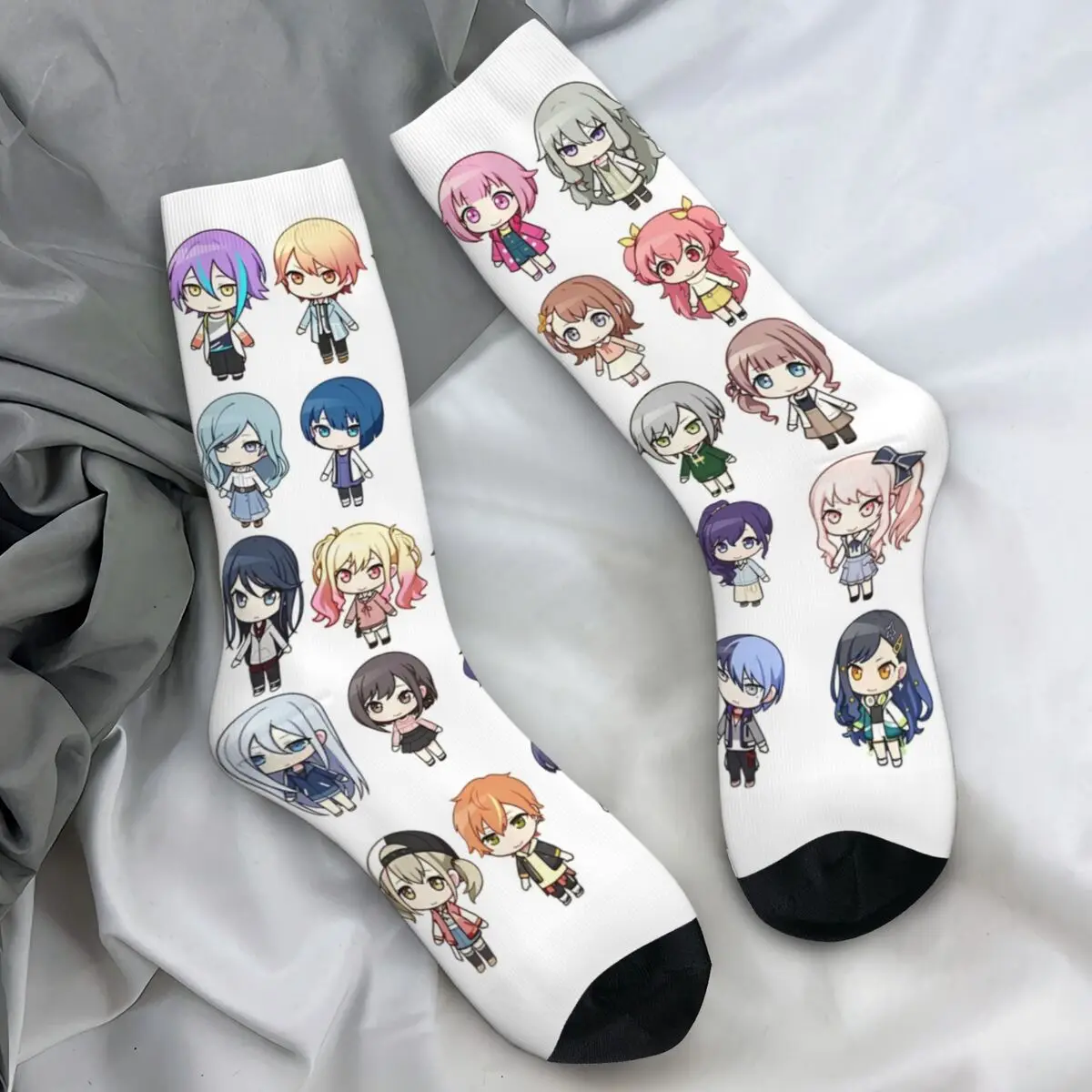Couple Socks Project Sekai Rui Kamishiro Anime Game Stockings Spring Casual Breathable Socks Custom Cycling Non Slip Socks