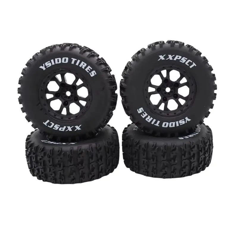 【NEW USER EXCLUSIVE】YSIDO For Slash Arrma Senton Huanqi 727 Hpi Rc Car Compatible 4Pcs 110Mm 1/10 Short Course Truck Tire Tyres