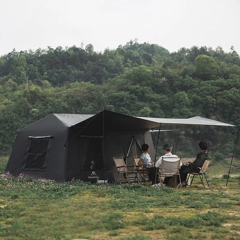 

Outdoor 10 Person Automatic Inflatable Tent Oxford Rainproof Sunproof Large Travel Camping
