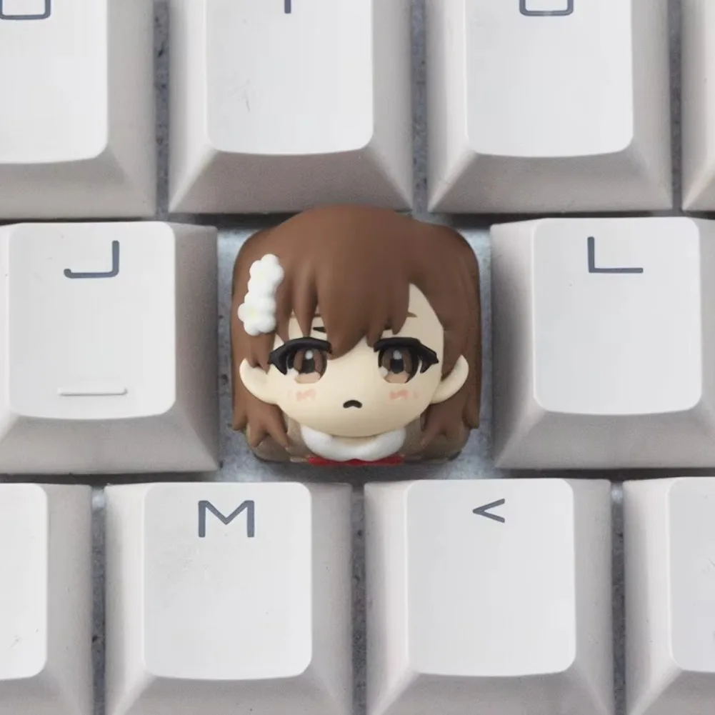 A Certain Scientific Railgun Misaka Mikoto Personalized Mechanical Keyboard Single Customized Keyboard Cap Cross Axis Keyca