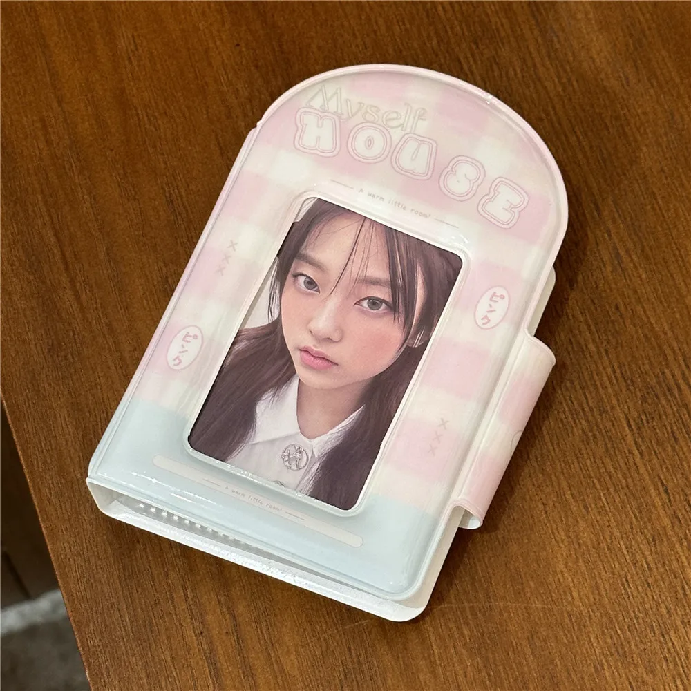 32 Card Slot Postcard Album 3 Inch Photo Organizer Booklet Idol Collector Card Photocards Holder