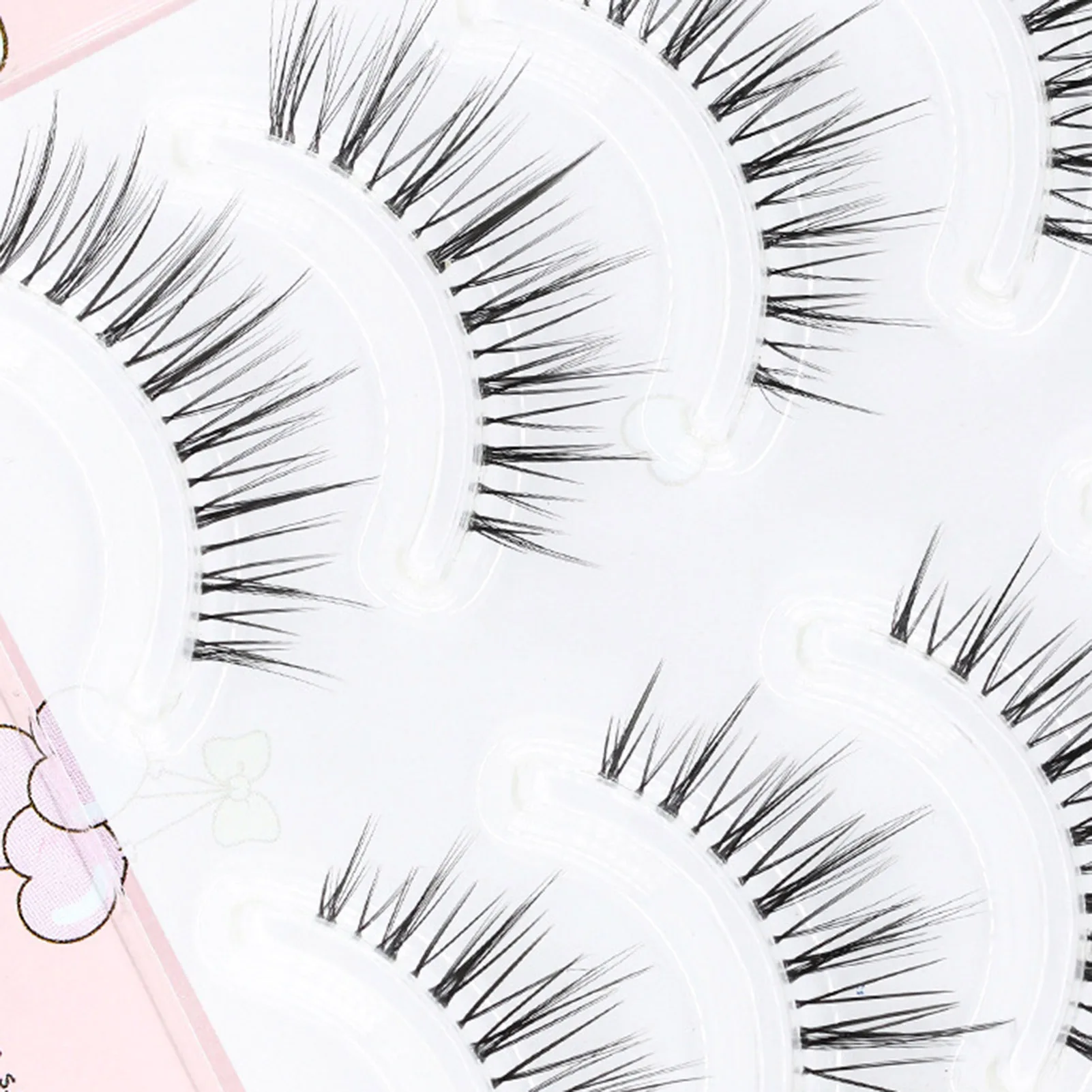 フルストリップつけまつげ個別ナチュラルカーリーブラック 9-13 ミリメートル混合 C カールエアリーひげ女性のためのメイクアップアクセサリー