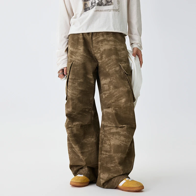 

Мужские повседневные камуфляжные брюки весна/лето 202, дышащие, удобные, для занятий спортом на открытом воздухе, свободные, модные уличные брюки