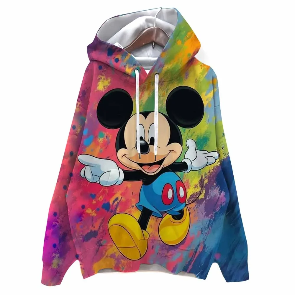 Herfst Harajuku Mode Hoodie Casual Losse Herfst Trui Hoodies Disney Mickey Mouse print Y2K Kleding Tops Hoodies