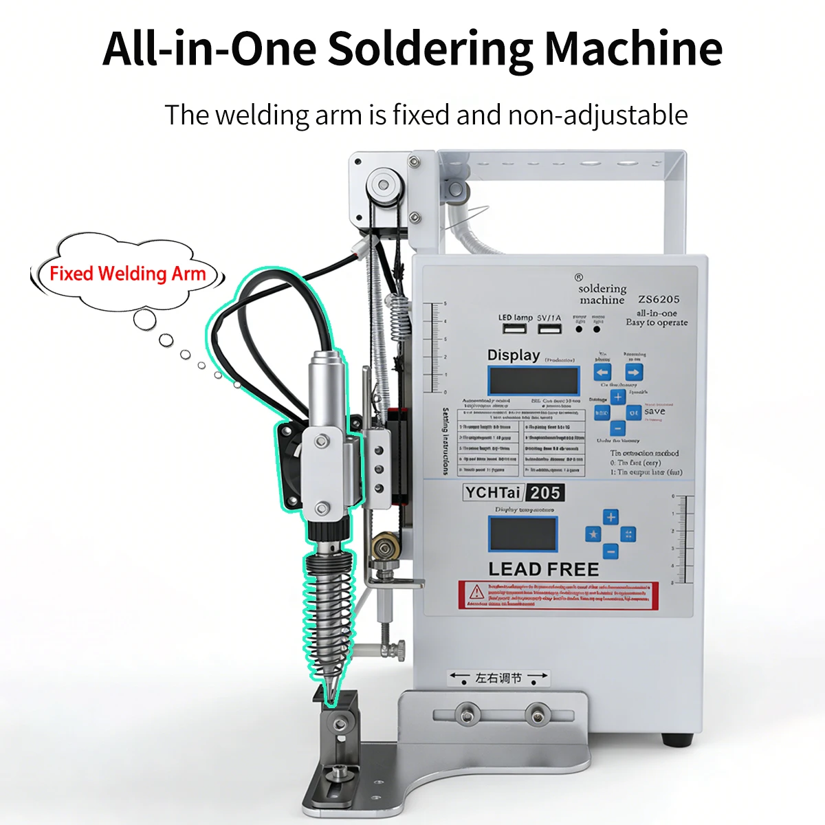 Soldering Stations for USB Circuit Board DB Head Aviation Plug Automatic Soldering Machine 220V/110V Electronic Welding Machine
