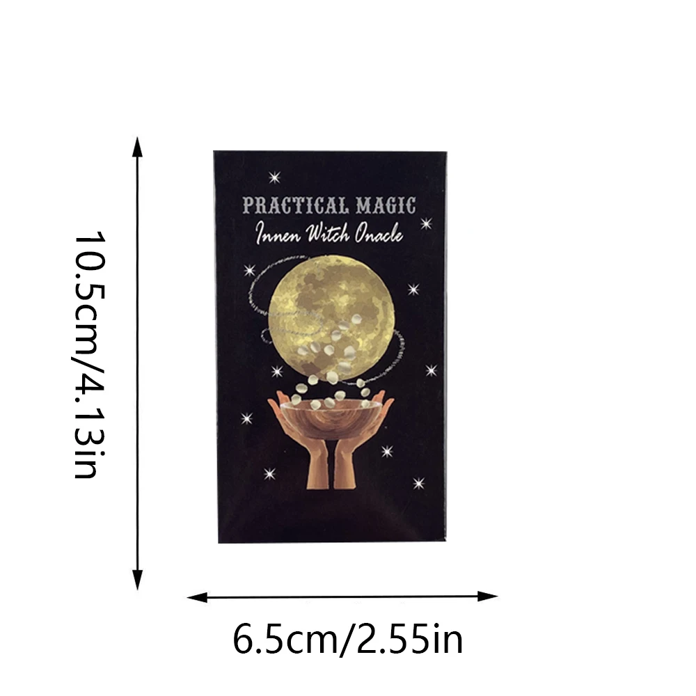1 مجموعة العملي ماجيك الداخلية الساحرة أوراكل التارو النسخة الإنجليزية دليل لعبة ببطاقات ورقية لعبة المجلس