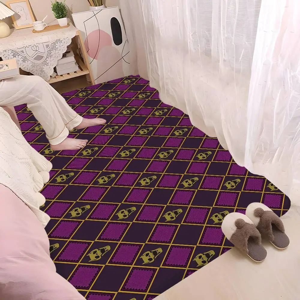 Anime JoJos Bizarre Adventure Entrance Door Mat Washable Non-Slip Living Room Sofa Chairs Area Mat Kitchen Welcome Doormat