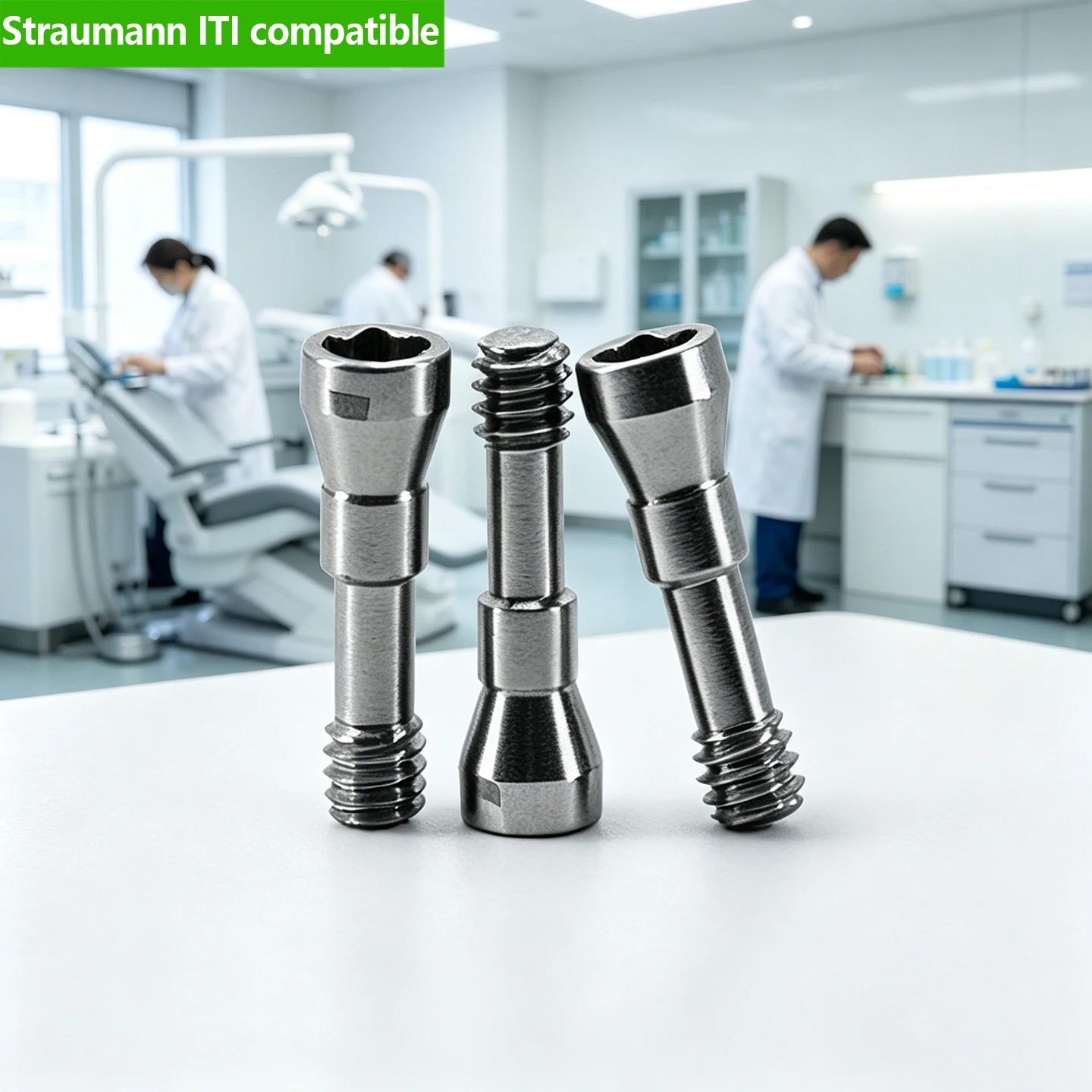 Grade 5 Titanium Abutment Screw for Straumann Prosthesis Screw CNC Machined Precise Fit Clinic Lab OEM Factory Wholesale Price