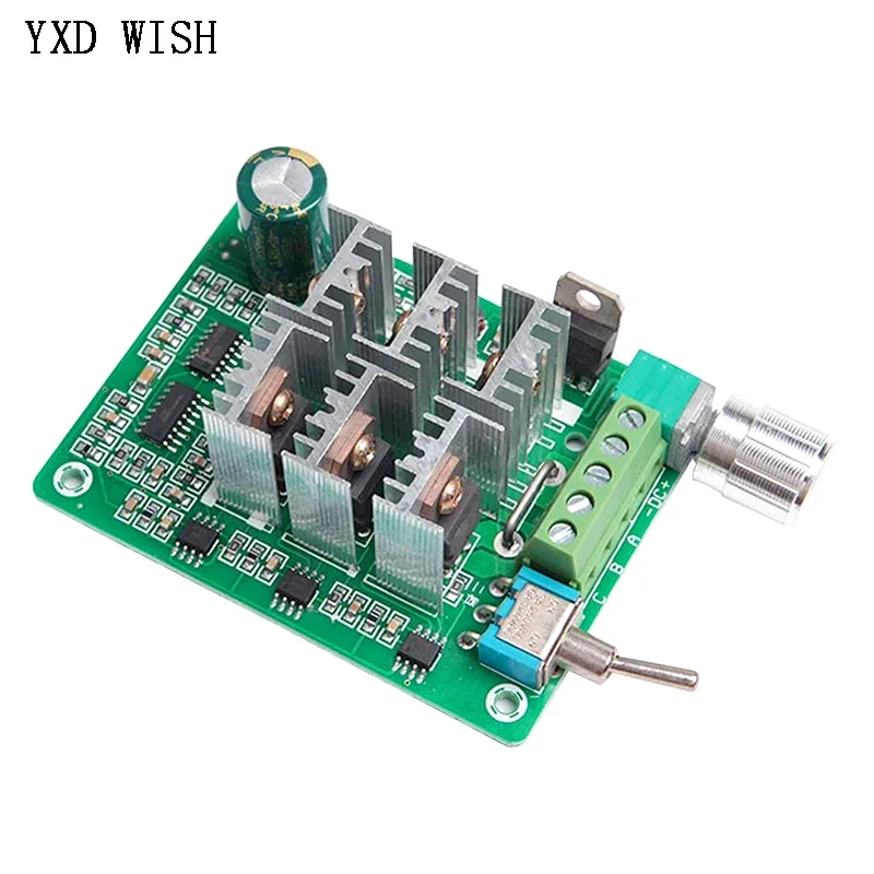 BLDC Motor Speed Controller DC 5-36V 12V 24V 15A BLDC Three-Phase Sensorless Brushless Motor Controller Fan Driver Power Supply