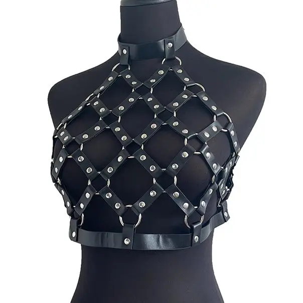 Women's Underwear Bdsm Harness Set Pu Harness for Women Sexy Garter belt Stockings Sword Belt Goth Body Bra Erotic Lingerie